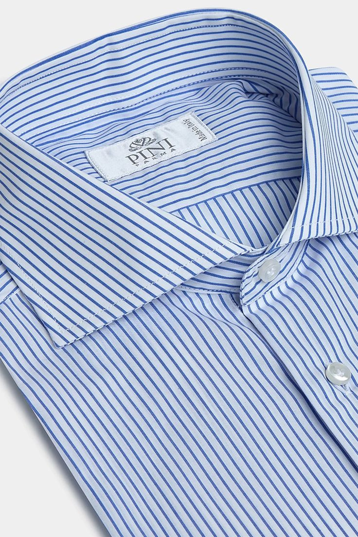 Chemise à rayure bleu marine 